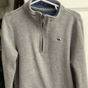 Vineyard Vines 1/4 Zip Grey Pullover Size 6